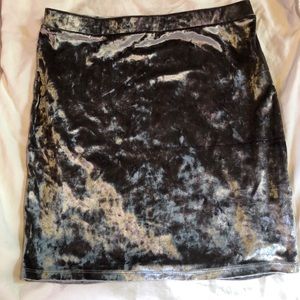 Forever 21 Velvet Tight Skirt